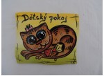 Cedulka na dveře-kočka